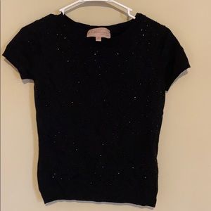 Black rhinestone sweater